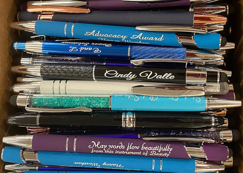 Express Pencils 2lb Box of Misprint Metal Ballpoint Pens - Bulk Retractable Lot Wholesale (2 pounds)