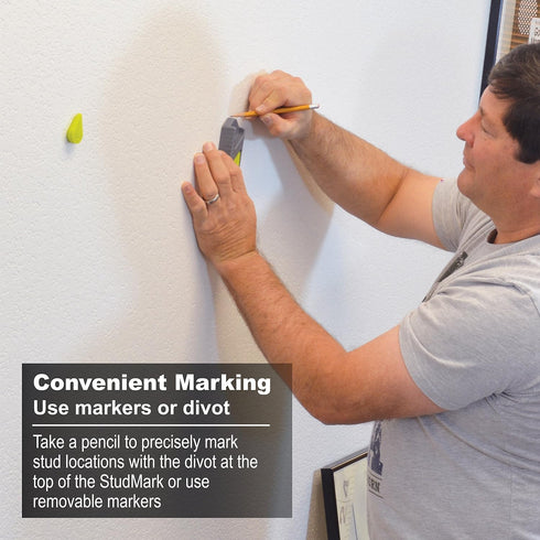 Calculated Industries 7310 StudMark Magnetic Stud Finder with 2 Removable Magnet Markers, Updated 2020