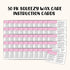 Lashicorn 50pk 2x3.5 Squeezy Wax Instruction Cards Squeezable Liquid Melt Bottle | Minimalist Client Care Directions