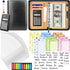 Budget Binder with Zipper Envelopes, Cash Envelopes for Budgeting, A6 PU Leather Planner 2024 with Cash Envelopes, Bill