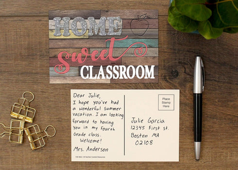 Teacher Created Resources Home Sweet Classroom Postcards Pack of 30