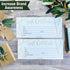 Hadley Designs 25 Gold Geo Blank Gift Certificates for Small Business, Elegant Paper Voucher for DIY Coupon Cards, 4x9"