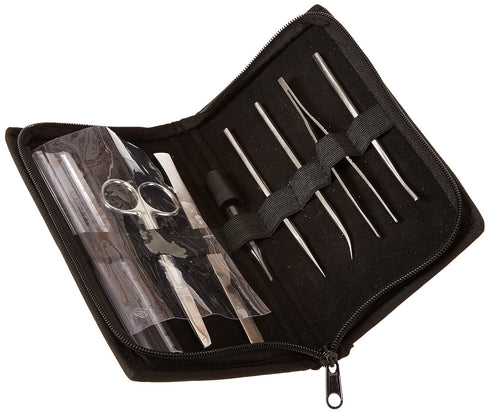 United Scientific DSET08 Stainless Steel Economy Dissecting Instrument Set, 8 Instruments In a Folding Vinyl Pouch
