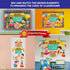 Decorably Kindergarten Bulletin Board Set - 49 Pcs Welcome Decorations with Borders for Back to School