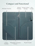 Green Server Book with Zipper Pocket and Magnetic Closure Server Booklet Waitress Book Serving Book with Money Pocket