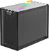 Hanging File Organizer, Letter-Size File Holder Filing Box with 5 Hanging Folders, Metal Mesh Desk File Folder Storage