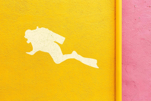 Scuba Diver Stencil, 4" Beautiful Design, Reusable for Painting Crafts and Decor on Walls, Fabric & Furniture