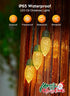 50 C9 8 Solar Christmas Lights Outdoor, LED Strawberry String Light with Timer & Light Mode, Waterproof Solar Christmas