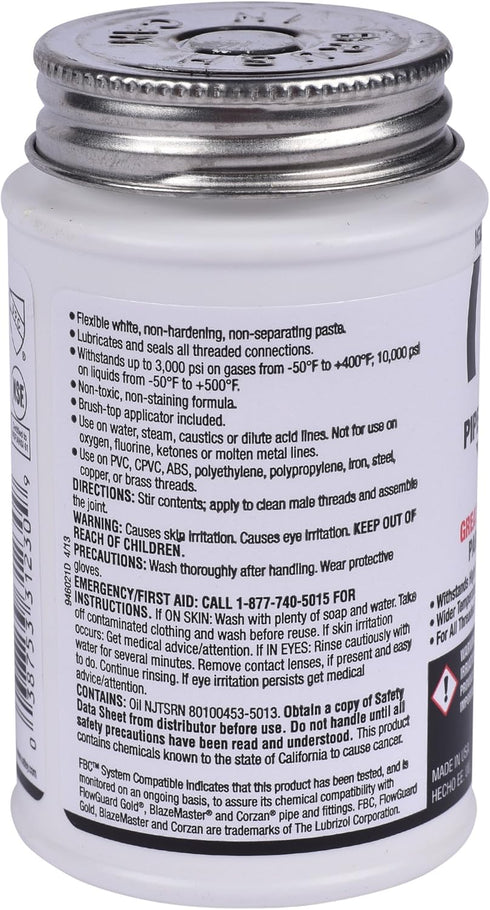 Oatey Pipe Joint Compound, 4 Oz, White