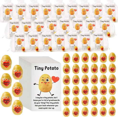 PAPPYN-A 100 Set Inspirational Potato Employee Appreciation Gifts Bulk for Coworkers Team Staff