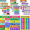 Blulu 12 Pcs Spanish Classroom Posters Learning Decorations for Kids Abecedario Para Niños En Español