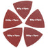 55Pcs Oscillating Tool Sanding Pad Triangle Sanding Pads Set 60/80/100/120/240 Grit for Finishing Wood Sanding Plaster