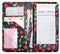 Mymazn 4.7 X 9 Cherry Server Book with Zipper Pocket Bling Waitress
