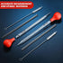 Weewooday Glass Droppers Pipettes, Graduated Lab Dropper with Big Rubber Hats, 20 cm Glass Stir Rod Washing Brush