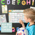 Magnetic Dry Erase Calendar for Fridge, Clementine Magnetic Calendar for Refrigerator, White Board