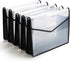 FANWU Plastic File Folder, Poly Envelope, Expanding Document Folder with Snap Button Closure, Legal Size