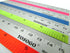 Set of 3 Aluminum Rulers, 6”, 8”, 12” in Inch and cm Scale, Random Color
