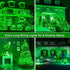 weillsnow 164Ft 500 8 LED Green St. Patrick's Day Lights, Waterproof Twinkle with Memory Functions Green String Lights