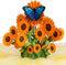 Paper Love 3D Sunflowers Pop Up Card for Birthday, Get Well, All Occasion - 5" x 7" with Envelope and Note Tag