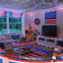 4th 33ft 100 8 4th JMEXSUSS of July Decorations Red White and Blue Lights, LED String Light Indoor Plug-in, Modes