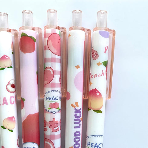 sencoo 5 Pack Gel Pens, Retractable Black Ink Rollerball Pens for Students, Office, School Prize Gifts