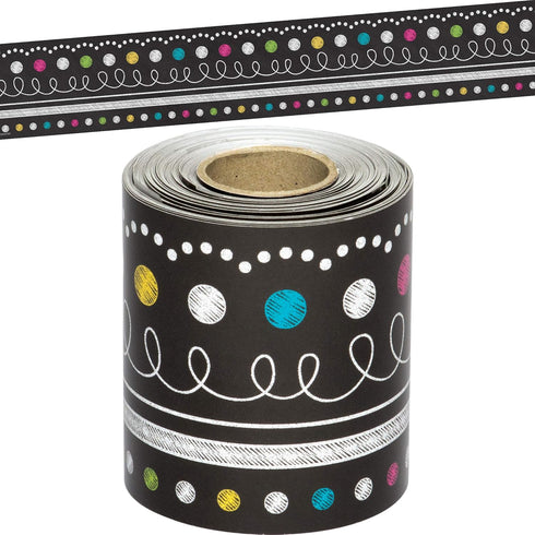 Teacher Created Resources Straight Rolled Trim Border/Trimmer Set, Multicolor, 8947