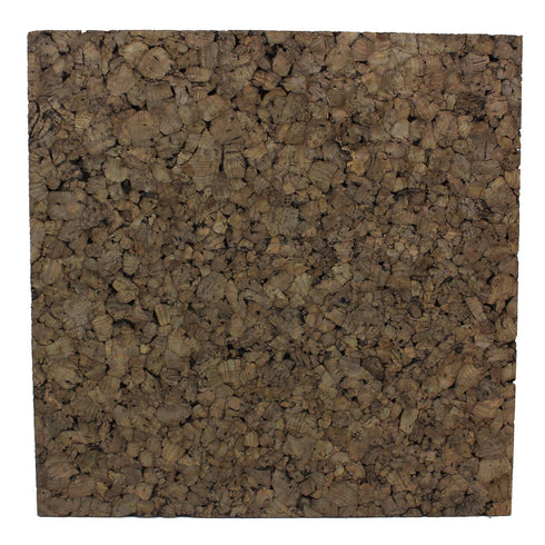 Flipside FLP12058 Dark Cork Tiles, 12" x 12", Pack of 4, Brown Cork for Bulletin Board