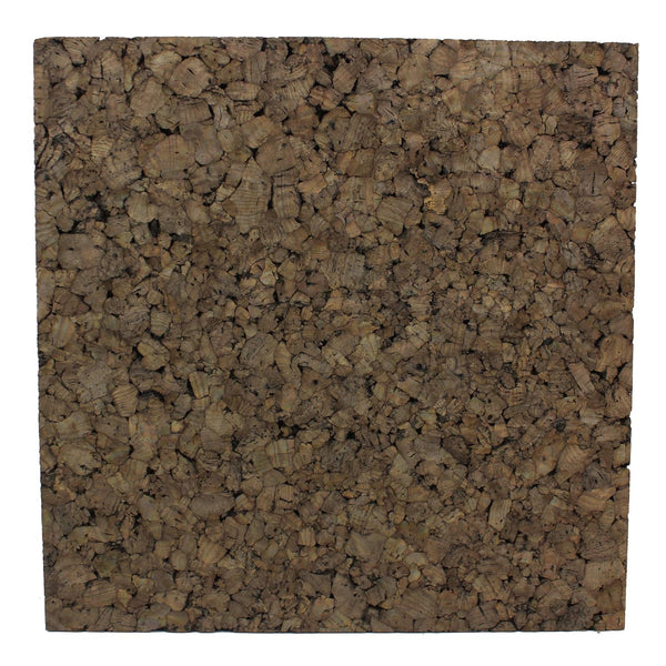 Flipside FLP12058 Dark Cork Tiles, 12" x 12", Pack of 4, Brown Cork for Bulletin Board