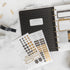 Filofax Accessory, Moonlight Collection, Repositionable Sticky Notes, Set of 8 Note Pads, 25 Sheets Each (B132826)