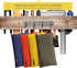 Utility Canvas Zipper Tool Bag, Heavy Duty Pouch with Carabiner, Multi-Purpose Storage Organizer, 4 Pack