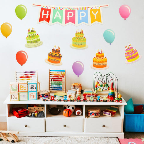 Mr. Pen- Happy Birthday Bulletin Board Set, 20 pcs Decorations for Classroom Birthday Board, Birthday Bulletin Board