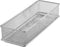 YBM HOME Silver Mesh Drawer Organizer Bins, School Supply Holder, Office Desktop Basket (1, 3x9x2 Inch)