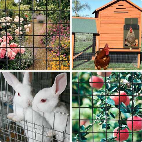 24 50 1 (16 Hardware Cloth in x ft in, Chicken Wire Fence Gauge), Galvanized Welded Cage Wire Mesh Roll for Chicken