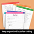 PAPERAGE 12 Pack Lined Legal Pads (Rainbow), 50 Sheets Each, Wide/Legal Ruled, 8.5 inches x 11 inches