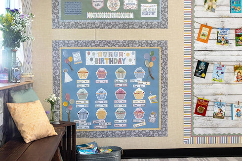 Teacher Created Resources Happy Birthday Mini Bulletin Board Classroom Cottage (TCR7176)