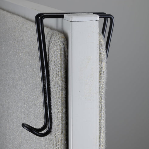 Officemate Wire Cubicle Hook, Black, Fits Partitions Up to 2.5-Inch (22007)