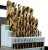 WEN DB291A 29 Piece Gold Oxide HSS Drill Bit Set - Includes Carrying Case