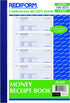 Rediform 11" 8", 100 Sets (8L808) Money Receipt Book, Manifold Cover, Carbonless Triplicate Forms, x Numbered