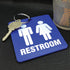 Lucky Line Unisex Restroom Pass Key Tag, Plastic with Split Key Ring, 1 Per Pack (53201)