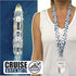 Cruise On Lanyards for Cruise Ship Cards (2-Pack) with ID Holder, Detachable Key Card Badge & Waterproof Holder (White