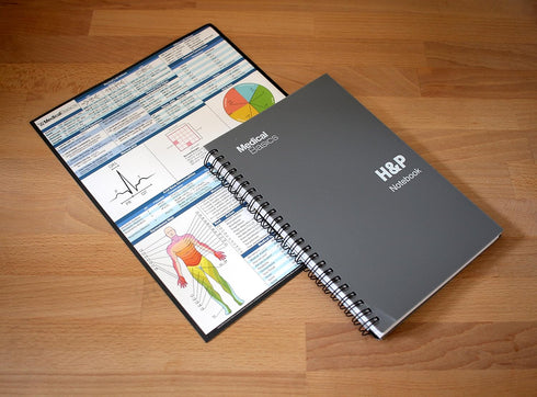 H&P Notebook (Large Print), Medical History and Physical, 50 Medical Templates with Perforations