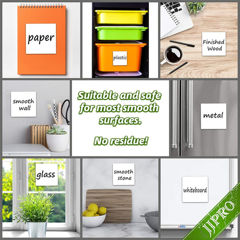 Dry Erase Sticky Notes, Reusable Whiteboard Stickers, 3"x3", 12 Pack, Great for Labels, Lists, Reminders, Washable,