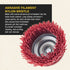 Dura-Gold 4" Abrasive Filament Nylon Bristle Cup Brush, Coarse Grit for Angle Grinder, 5/8" 11 Thread