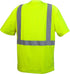 Pyramex Safety RTS2110BX4-X5 RTS21B Series T-Shirt Hi-Vis Lime - Black Bottom - Size 4X-5X Large