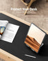 YSAGi Leather Desk Pad Protector, Large Non-Slip PU Leather Desk Blotter for Office and Home, Black