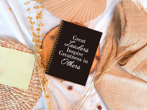 Thank You Gifts for Leader, Meeting Notebook for Work, Appreciation Gift for Boss Manager Mentor Supervisor Retirement Leaving, Office Supplies Leadership Gifts, College Ruled Hardcover Spiral Notebook 5.5 x 8.3 by OXW