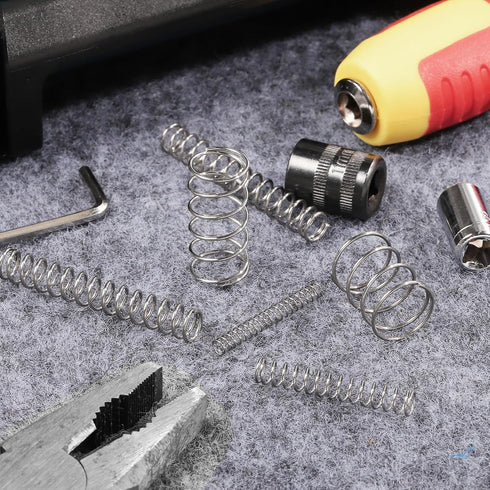 uxcell 5Pcs Compression Spring, 0.028" Wire Diameter, 0.2" OD, 0.2" Free Length, 304 Stainless Steel, Silver