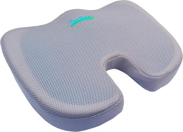 Comfort4U Orthopedic Memory Foam Seat Cushion for Car seat - Office Chair -