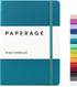 PAPERAGE Lined Journal Notebook, Medium 5.7 inches x 8 inches, (Turquoise), 160 Pages, Hardcover, 100 GSM Thick Paper