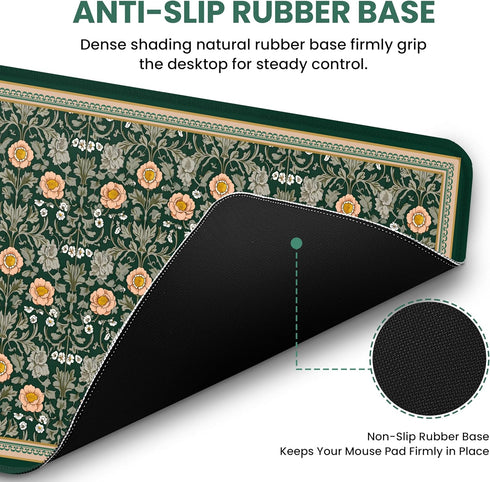 ZapDesk 31.5" 11.8" Large Mouse Pad for Desktop, Cute Desk Mat Pad Protector for Work & Gaming, Aesthetic Pretty
